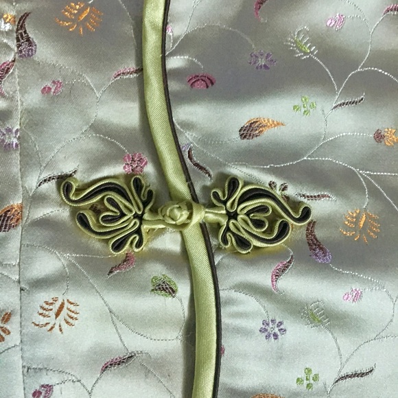 Yellow cheongsam Chinese blouse - Picture 4 of 4